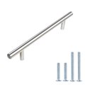 South Main Hardware 5 in. (127 mm) Stainless Steel Slim-Style Modern Euro Bar Cabinet Pull (10PK) SH605-SS-10